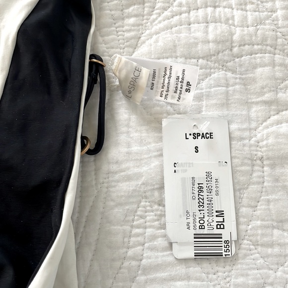 L*SPACE Color Block Ari Bikini Top size SMALL - Picture 2 of 4